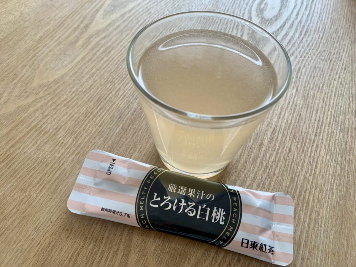 日東紅茶＿白桃ジュース
